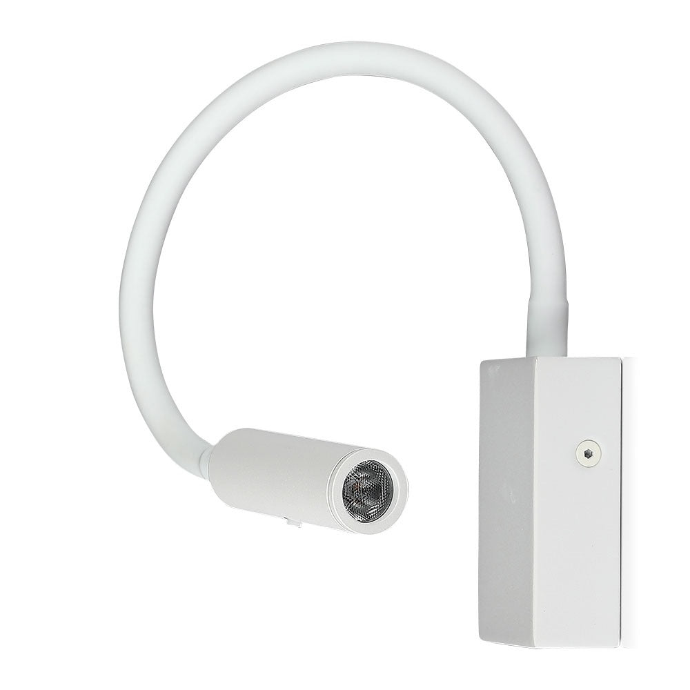 3W Kinkiet hotelowy LED / Barwa:3000K / Biały