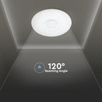 30W/60W/30W Dekoracyjny plafon LED / Barwa: 3w1 / Ściemniany / Klosz z efektem diamentu
