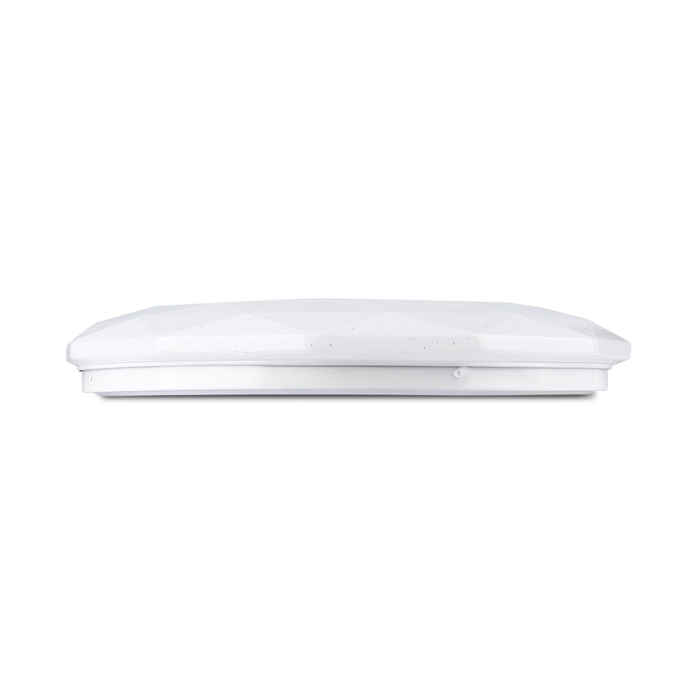20W/40W/20W Dekoracyjny plafon LED / Barwa: 3w1 / Ściemniany / Klosz z efektem diamentu