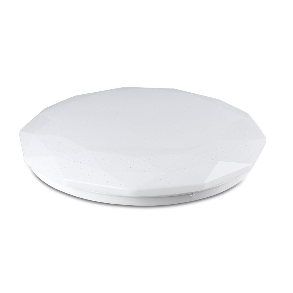 20W/40W/20W Dekoracyjny plafon LED / Barwa: 3w1 / Ściemniany / Klosz z efektem diamentu