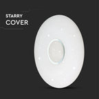 20W/40W/20W Dekoracyjny plafon LED / Barwa: 3w1 / Ściemniany / Klosz z efektem diamentu