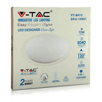 36W/72W/36W Dekoracyjny plafon LED / Barwa: 3w1 / Ściemniany / Klosz z efektem gwiazdki