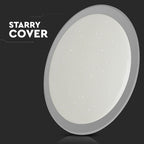 36W/72W/36W Dekoracyjny plafon LED / Barwa: 3w1 / Ściemniany / Klosz z efektem gwiazdki