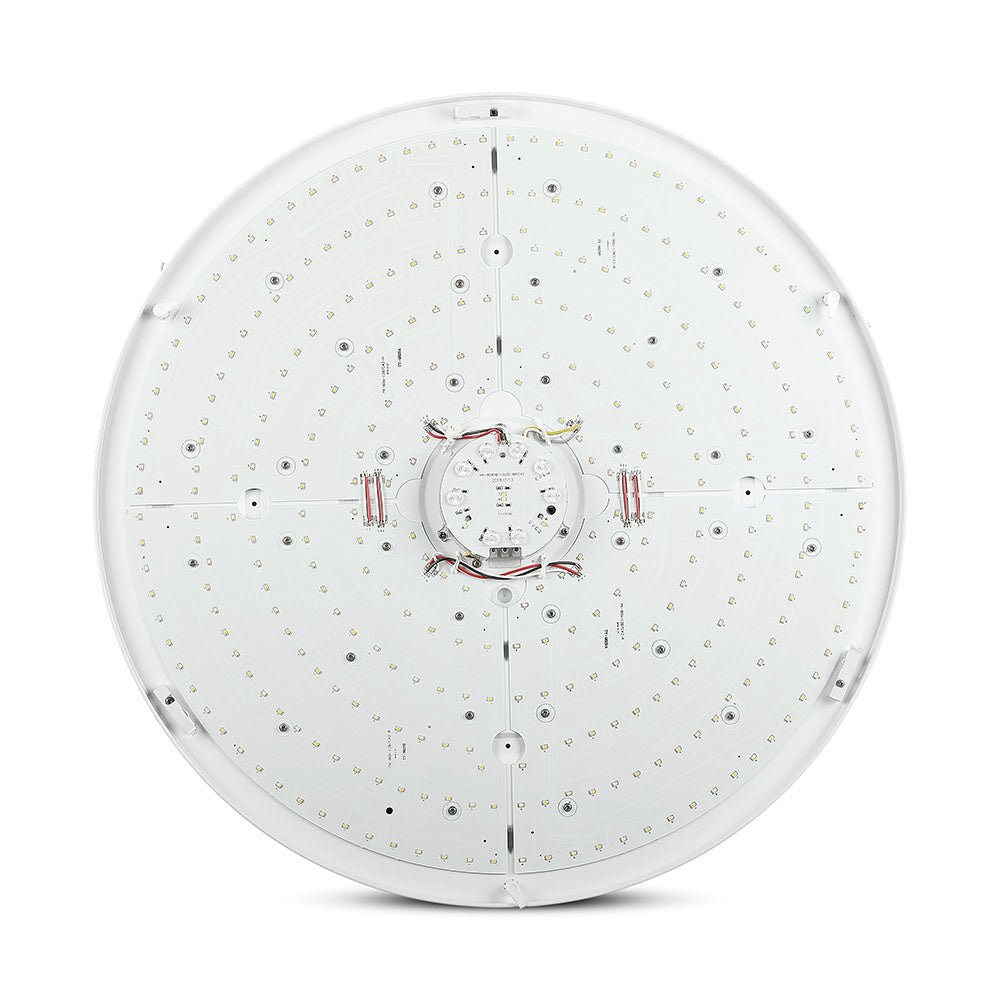 36W/72W/36W Dekoracyjny plafon LED / Barwa: 3w1 / Ściemniany / Klosz z efektem gwiazdki