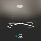 48W Sufitowa lampa LED / Wymiary:800x1200mm / Barwa: 3000K / Obudowa: Biała / Ściemniana