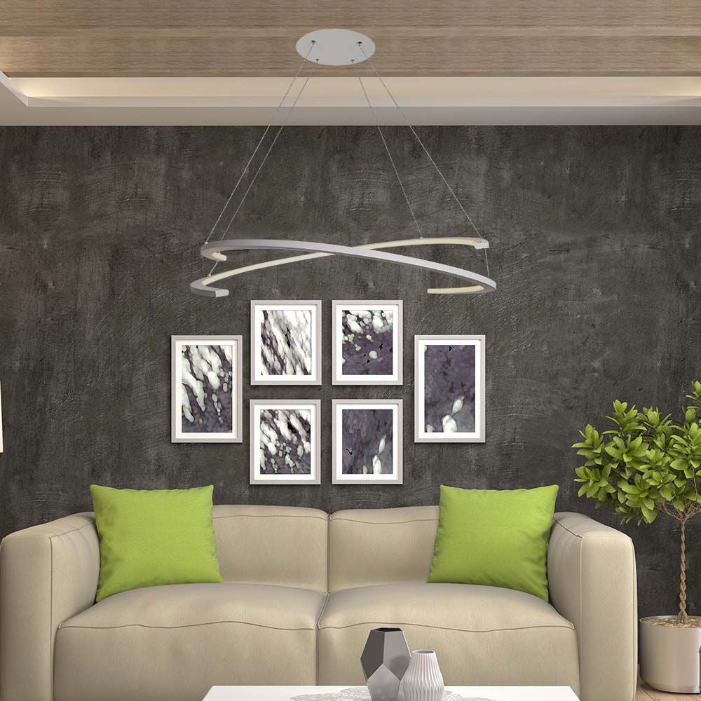 48W Sufitowa lampa LED / Wymiary:800x1200mm / Barwa: 4000K / Obudowa: Biała / Ściemniana