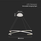 48W Sufitowa lampa LED / Wymiary:800x1200mm / Barwa: 4000K / Obudowa: Biała / Ściemniana