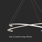 48W Sufitowa lampa LED / Wymiary:800x1200mm / Barwa: 4000K / Obudowa: Biała / Ściemniana