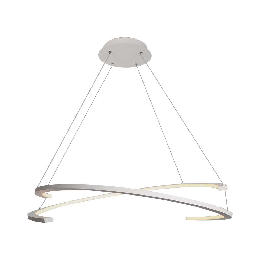 48W Sufitowa lampa LED / Wymiary:800x1200mm / Barwa: 4000K / Obudowa: Biała / Ściemniana