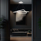 48W Metalowa lampa wisząca LED (600*600*H1200mm) / Barwa: 3000K / Obudowa: Biała TRIAC / Ściemniana /