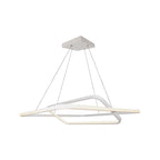 48W Metalowa lampa wisząca LED (600*600*H1200mm) / Barwa: 3000K / Obudowa: Biała TRIAC / Ściemniana /