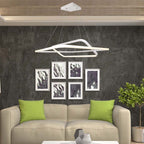 50W Metalowa lampa wisząca LED 600x600xH1200MM 4000K / Obudowa: Biała TRIAC / Ściemniana /