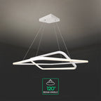 50W Metalowa lampa wisząca LED 600x600xH1200MM 4000K / Obudowa: Biała TRIAC / Ściemniana /