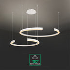 48W Sufitowa lampa LED / Wymiary:1100x800x1200mm / Barwa: 3000K / Obudowa: Biała / Ściemniana
