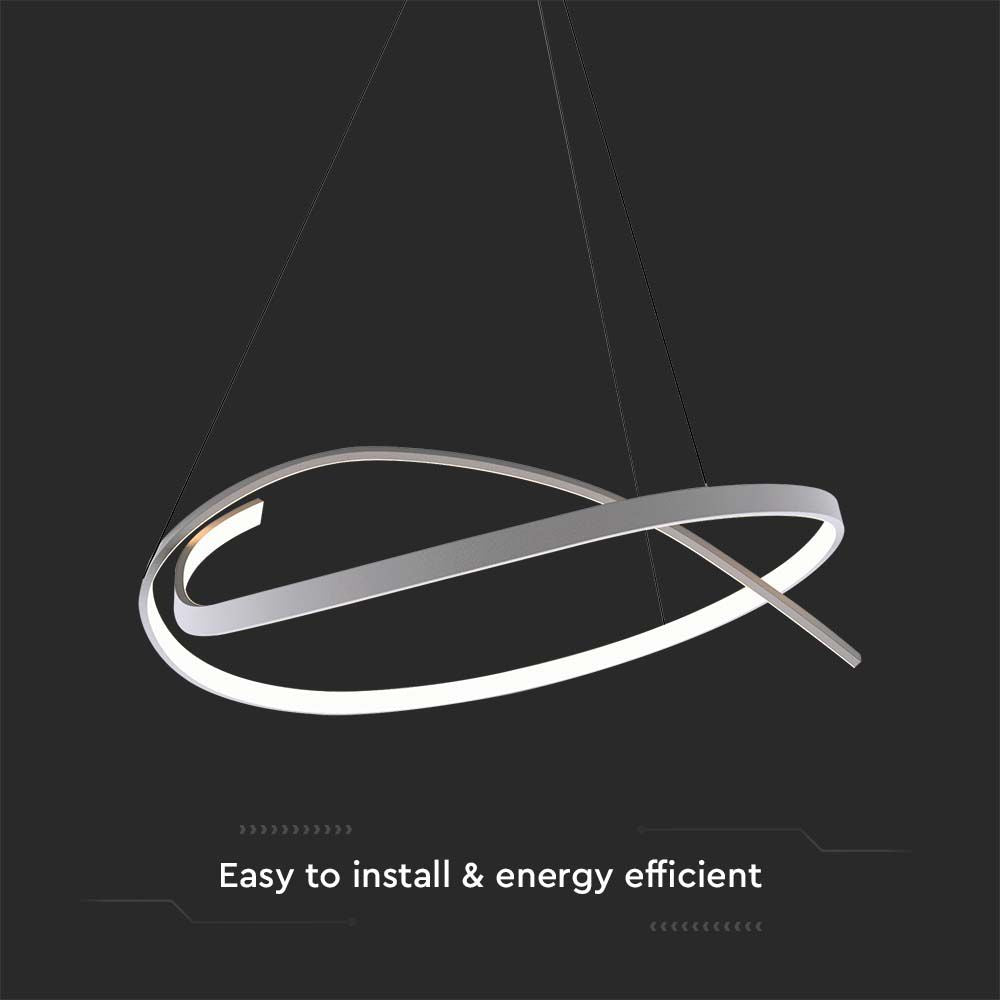 48W Sufitowa lampa LED / Wymiary:800x1200mm / Barwa: 4000K / Obudowa: Biała / Ściemniana