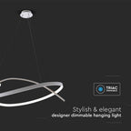 48W Sufitowa lampa LED / Wymiary:800x1200mm / Barwa: 4000K / Obudowa: Biała / Ściemniana