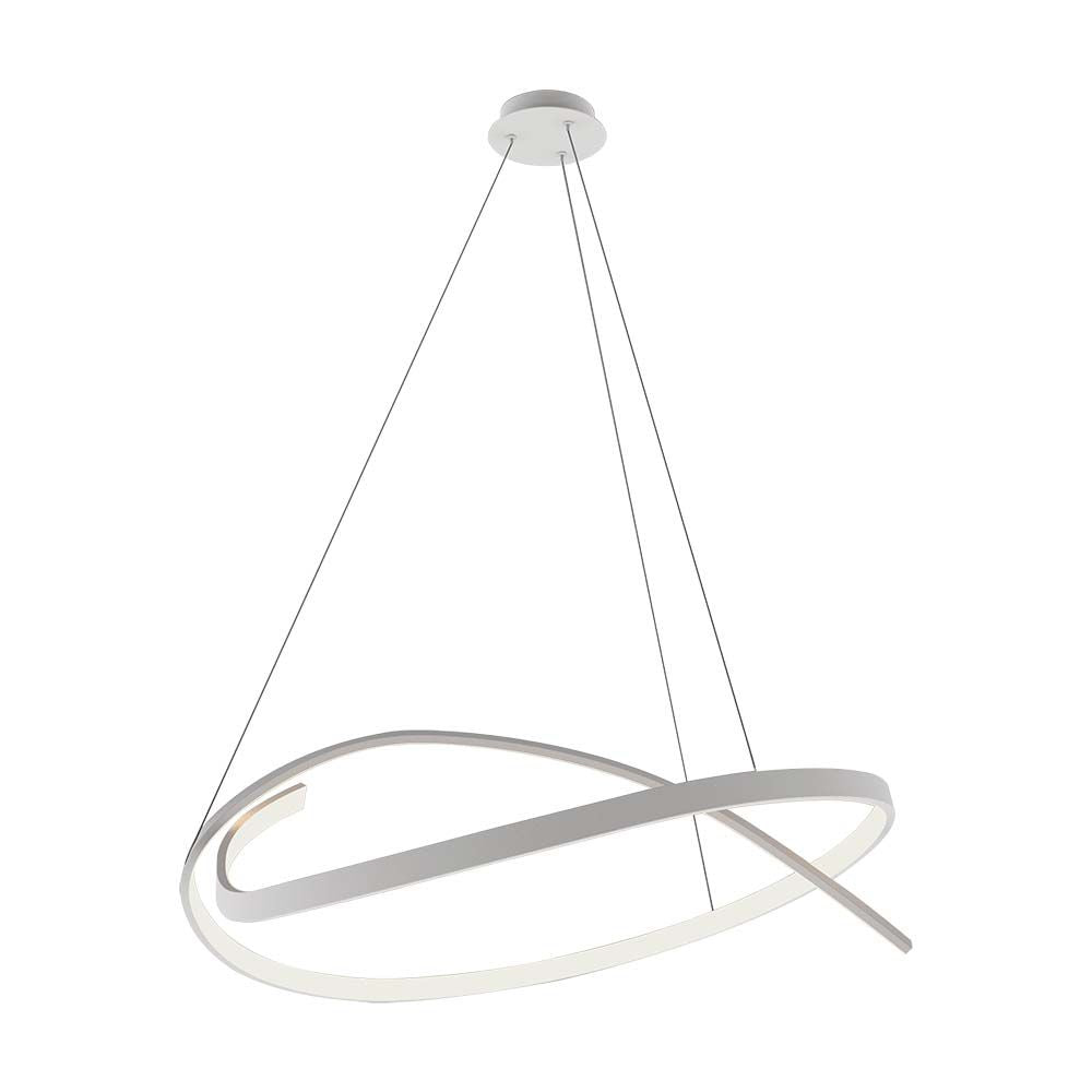 48W Sufitowa lampa LED / Wymiary:800x1200mm / Barwa: 4000K / Obudowa: Biała / Ściemniana