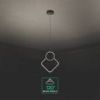 12W Metalowa lampa wisząca LED L280xH1800MM 3000K / Obudowa: Czarna