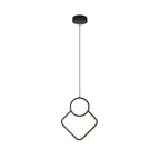 12W Metalowa lampa wisząca LED L280xH1800MM 3000K / Obudowa: Czarna