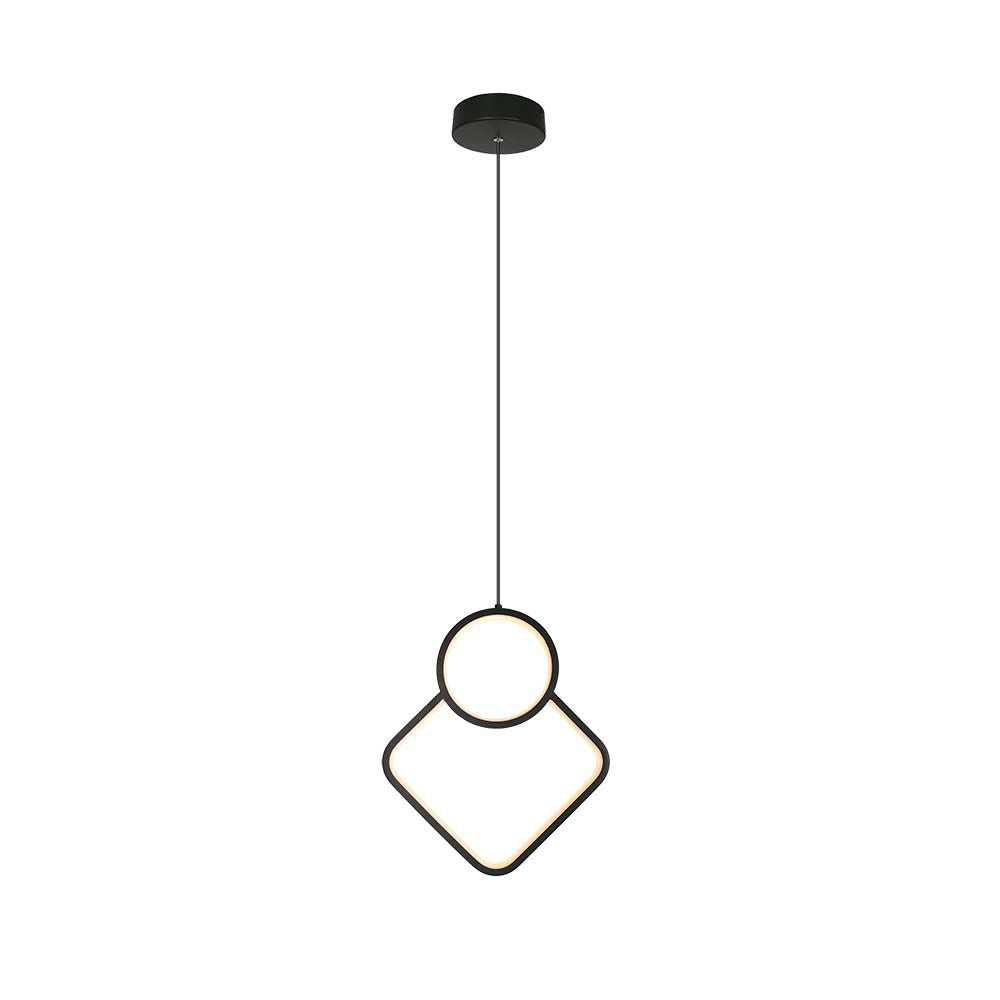 12W Metalowa lampa wisząca LED L280xH1800MM 3000K / Obudowa: Czarna