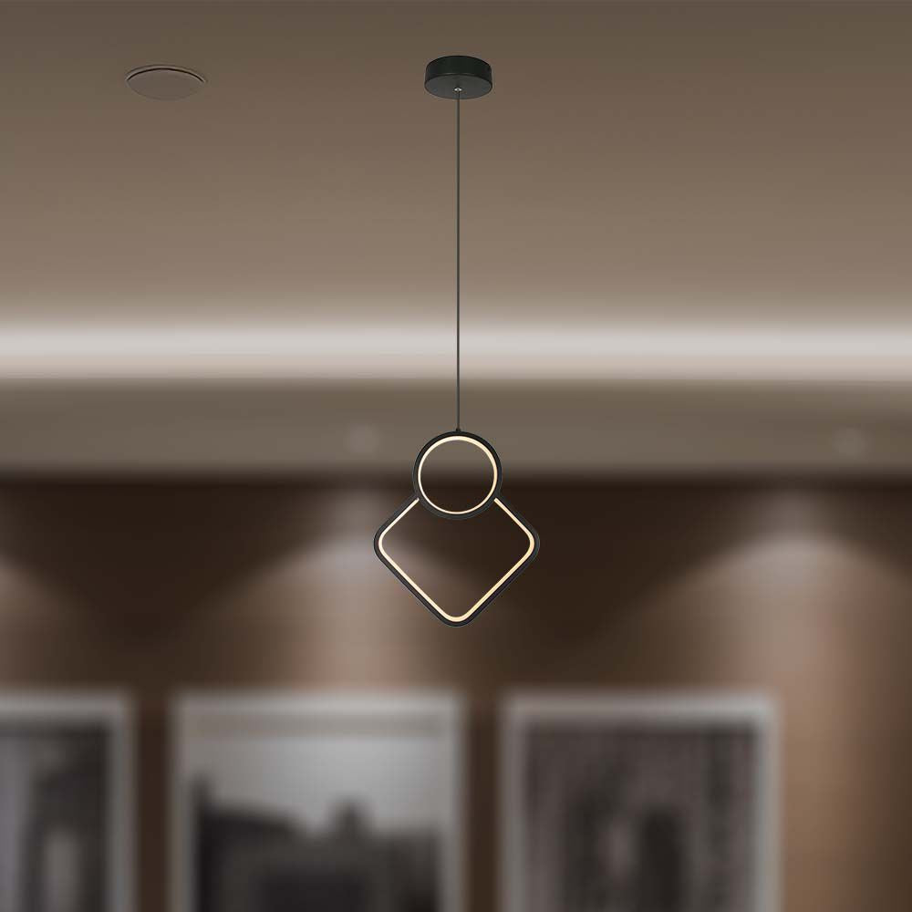 12W Sufitowa lampa LED / Wymiary:280x1800mm / Barwa: 4000K / Obudowa: Czarna /