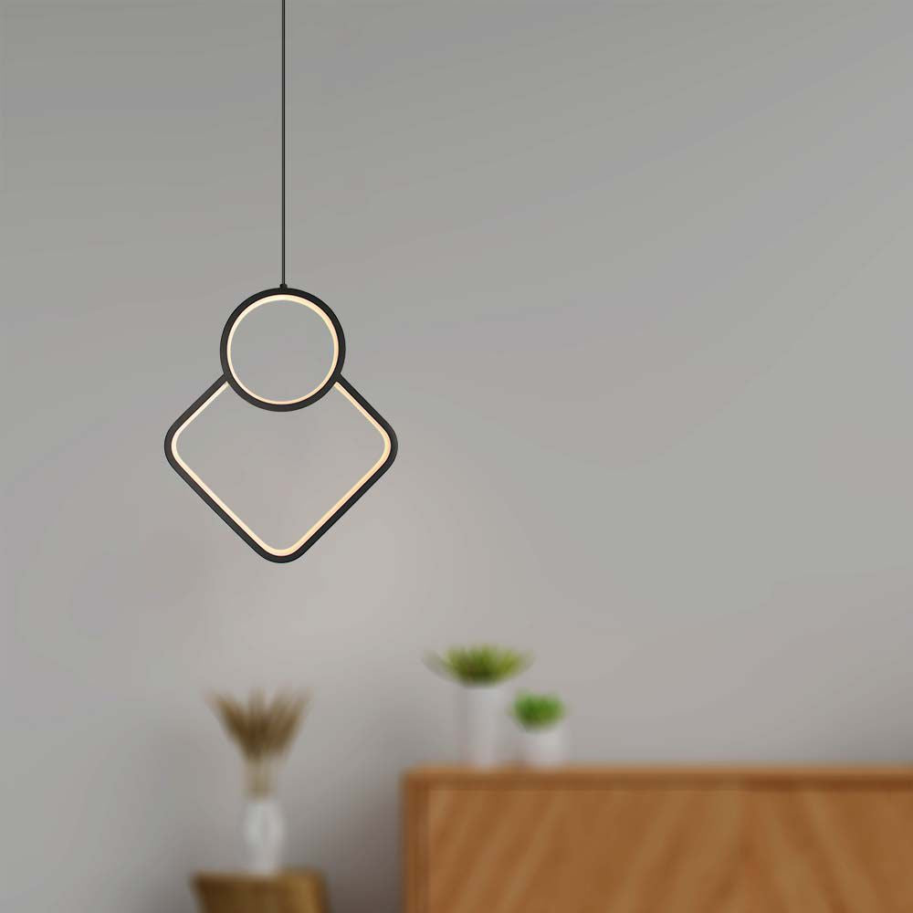12W Sufitowa lampa LED / Wymiary:280x1800mm / Barwa: 4000K / Obudowa: Czarna /
