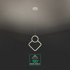 12W Metalowa lampa wisząca LED L280xH1800MM 3000K / Obudowa: Biała