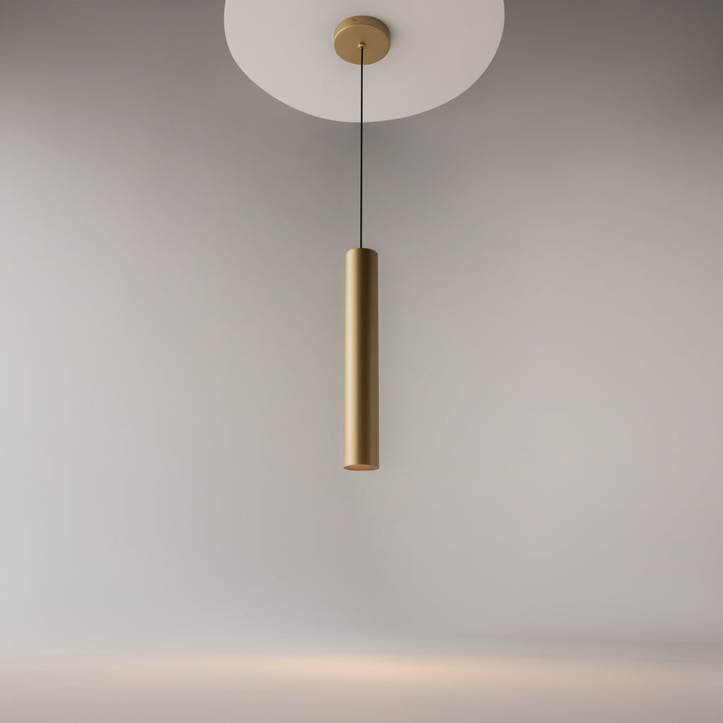 Maytoni Lampa wisząca Pro Focus - Aluminium - Złoty MOD161PL-01G1