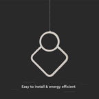 12W Sufitowa lampa LED / Wymiary:280x1800mm / Barwa: 4000K / Obudowa: Biała /