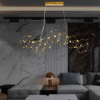 28W Dekoracyjna lampa wisząca LED ( L94.5*W32.5*H120CM) / Barwa: 3000K / Obudowa: Złota
