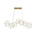 28W Dekoracyjna lampa wisząca LED ( L94.5*W32.5*H120CM) / Barwa: 3000K / Obudowa: Złota