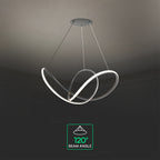 50W Dekoracyjna lampa wisząca LED D:70xH120CM 3000K / Obudowa: Czarna