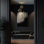 46W Dekoracyjna lampa wisząca LED L56*W48.5*156CM / Barwa: 3000K / Obudowa: Złota