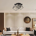 46W Dekoracyjna lampa LED ( L64*W35.9*H41CM) / Barwa: 3000K / Obudowa: Czarna