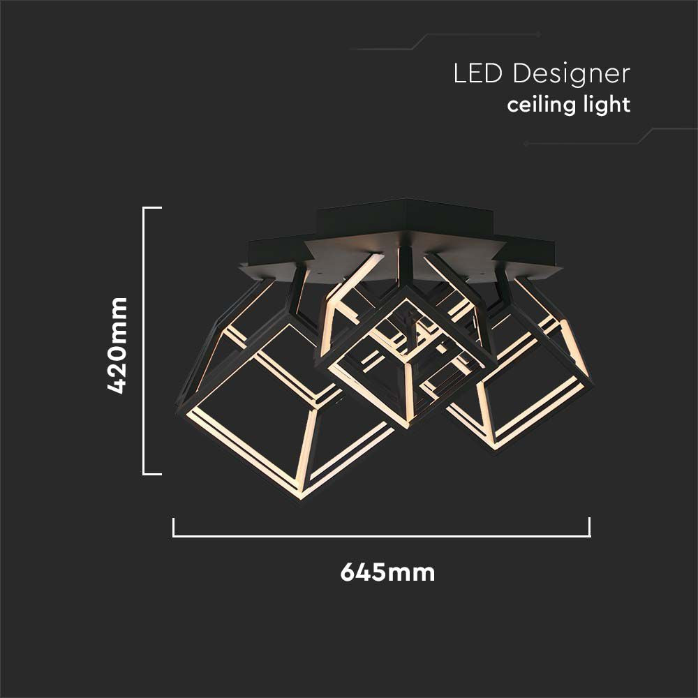 46W Dekoracyjna lampa LED ( L64*W35.9*H41CM) / Barwa: 3000K / Obudowa: Czarna