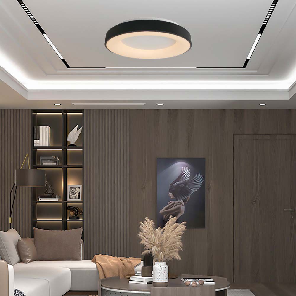 50W Dekoracyjna lampa sufitowa LED D: 60xH9CM 3000K / Obudowa: Czarna