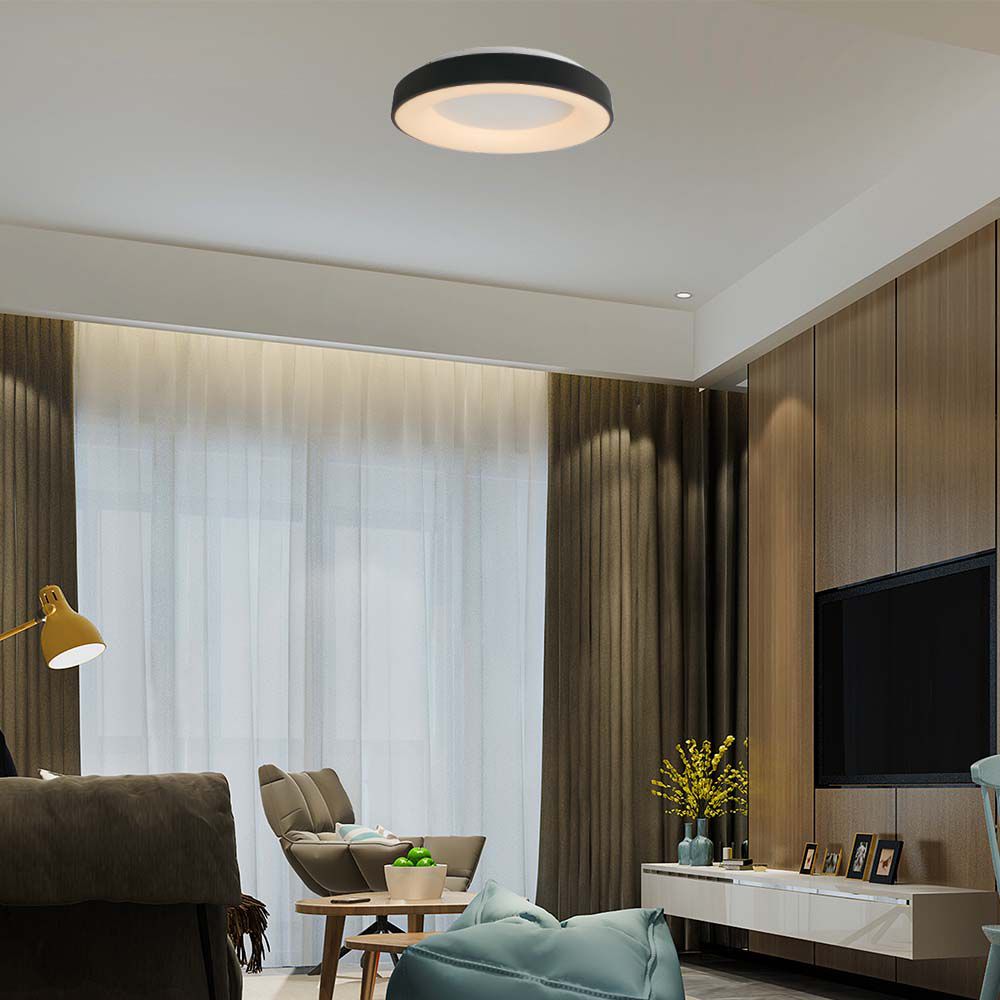 50W Dekoracyjna lampa sufitowa LED D: 60xH9CM 3000K / Obudowa: Czarna