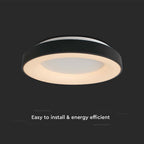 50W Dekoracyjna lampa sufitowa LED D: 60xH9CM 3000K / Obudowa: Czarna
