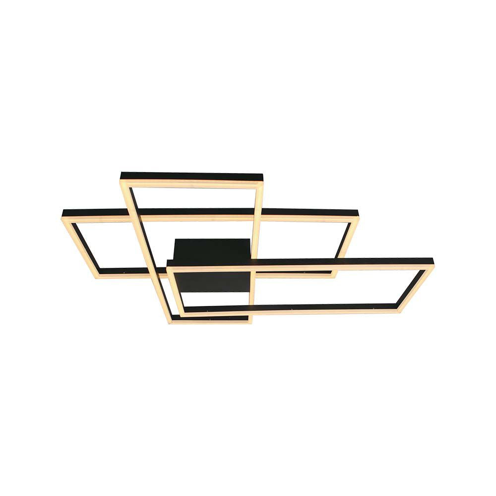 50W Dekoracyjna lampa sufitowa LED L90xW67x9CM 3000K / Obudowa: Czarna