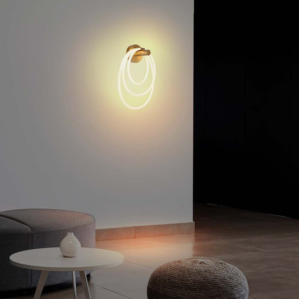36W LED Lampa Ścienna LED D: 35xW18xH50CM 3000K / Obudowa: Złota