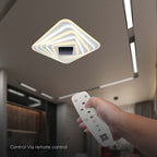 VT-7958 150W LED SMART DECORATIVE CEILING LAMP 510x510MM 3IN1 REMOTE CONTROL DIMMABLE WHITE