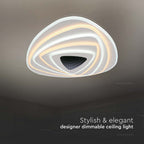 VT-7959 120W LED SMART DECORATIVE CEILING LAMP 500x500MM 3IN1 REMOTE CONTROL DIMMABLE WHITE