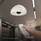 VT-7959 120W LED SMART DECORATIVE CEILING LAMP 500x500MM 3IN1 REMOTE CONTROL DIMMABLE WHITE