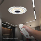 VT-7960 95W LED SMART DECORATIVE CEILING LAMP 520x500MM 3IN1 REMOTE CONTROL DIMMABLE WHITE