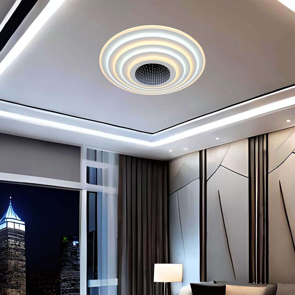 VT-7961 125W LED SMART DECORATIVE CEILING LAMP 500x500MM 3IN1 REMOTE CONTROL DIMMABLE WHITE