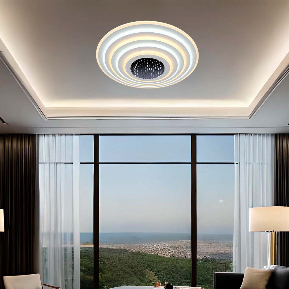 VT-7961 125W LED SMART DECORATIVE CEILING LAMP 500x500MM 3IN1 REMOTE CONTROL DIMMABLE WHITE