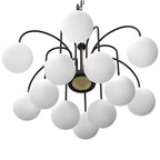 żyrandol Cambridge (glass 2815) black/brass 12xE14