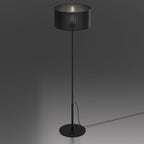 lampa podł. Loft shade prosta, black, cylinder shade dia 400, h 200 black 1xE27