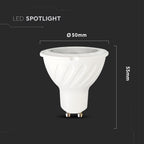 7W GU10 Żarówka LED / Chip SAMSUNG / Barwa:4000K / Trzonek:GU10