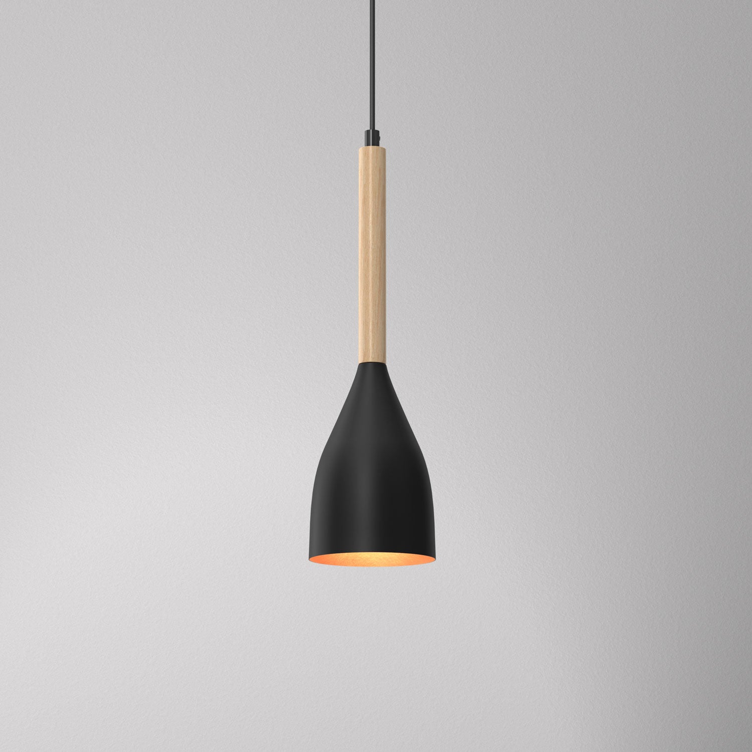 żyrandol Muza black/gold 1xE27